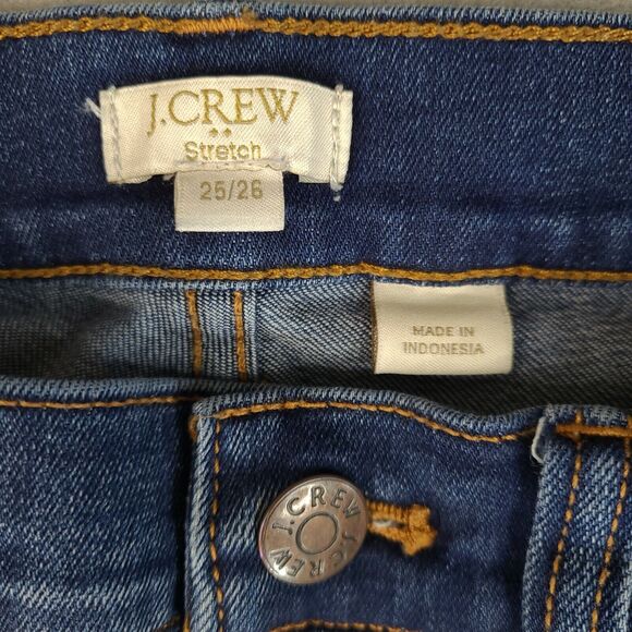 J. Crew Women's Skinny Jeans Size 25/26 Stretch Blue‎ Pants 27x25 Measured - Picture 4 of 10
